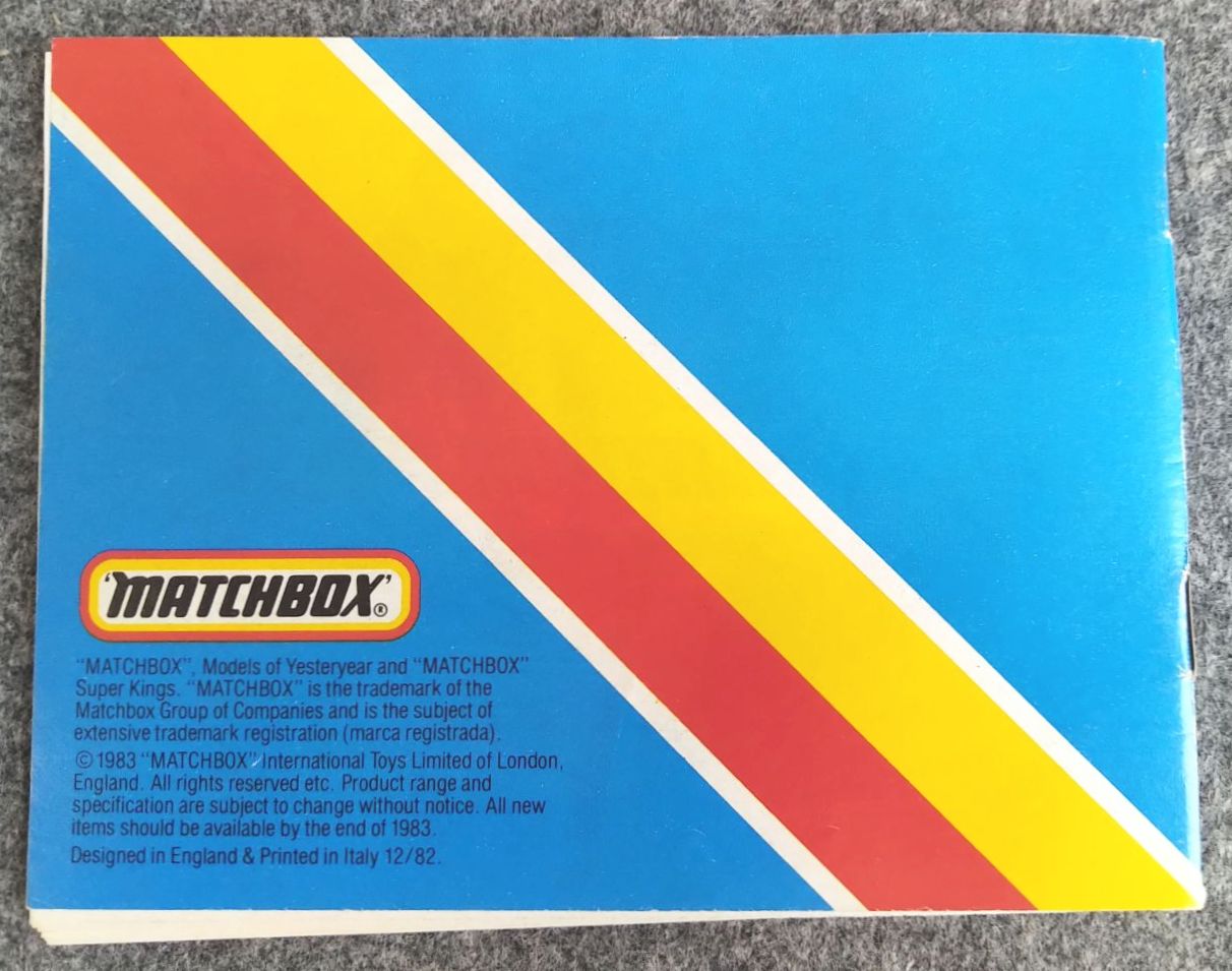 Original Matchbox Reklame Heft Modelle 1983 Werbung