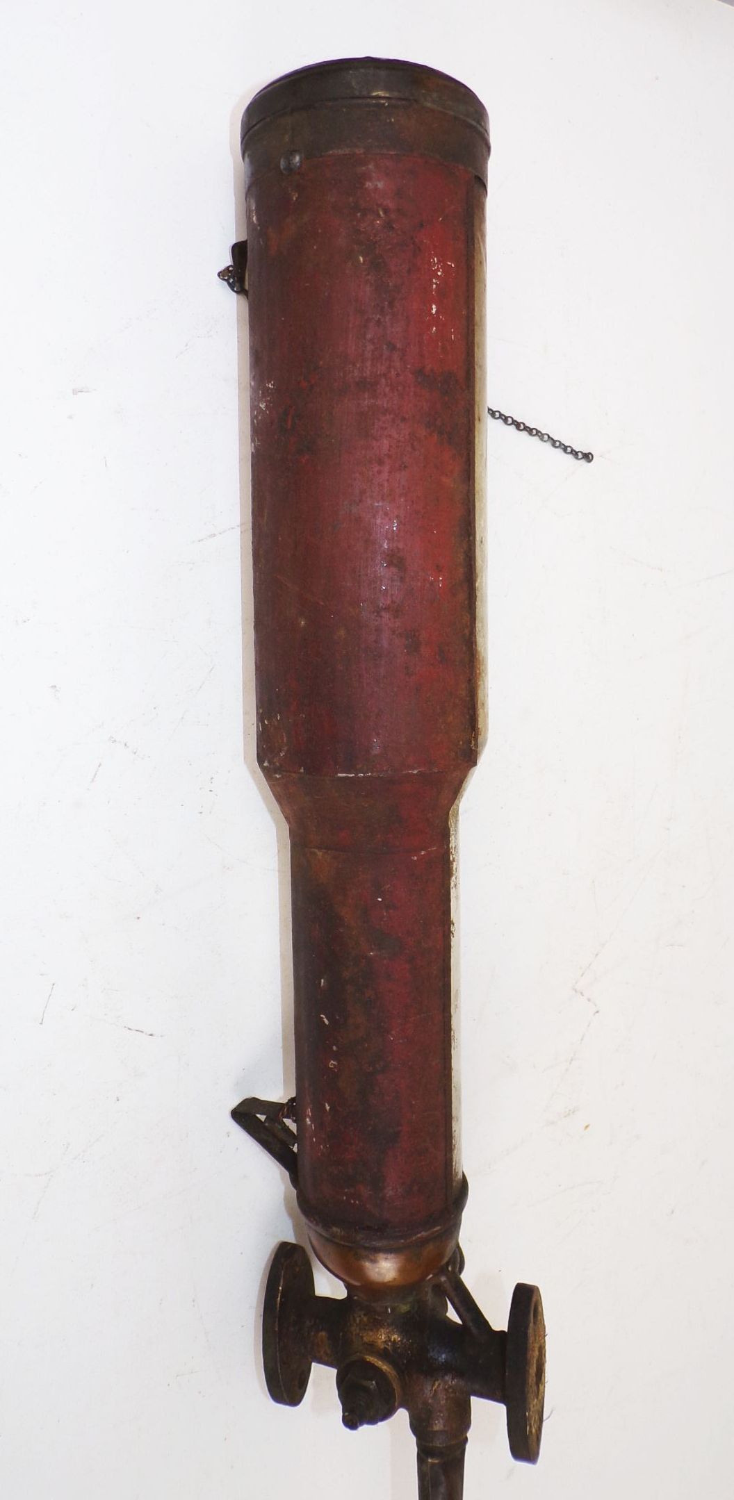 Alter Petroleum Abfüller Spender Mineralöl Tankstelle Zapfanlage vor 1945