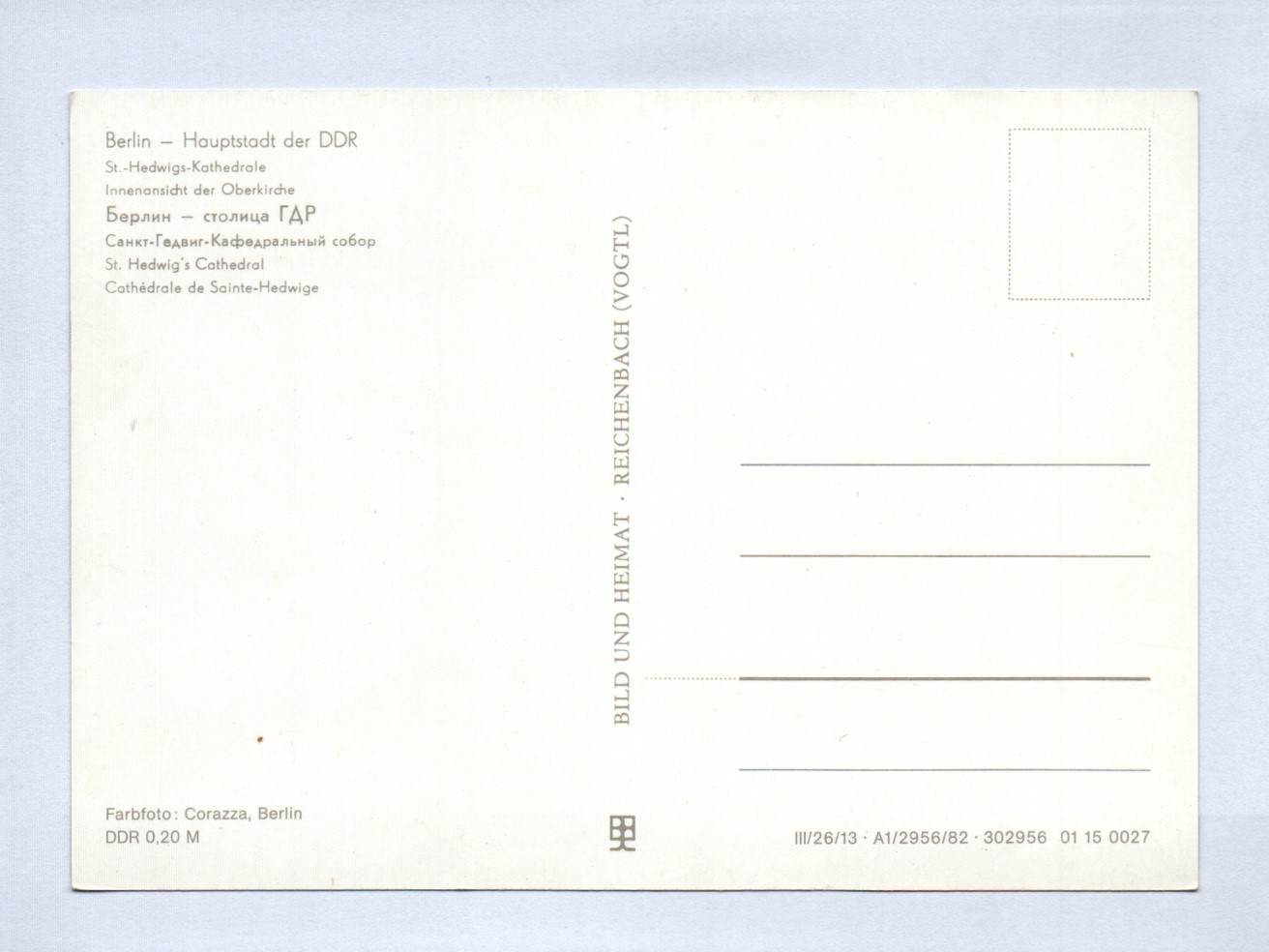 Ak St Hedwigs Kathedrale 1981 Innenansicht der Oberkirche Ak St Hedwigs Kathedrale 1981 Innenansicht der Oberkirche