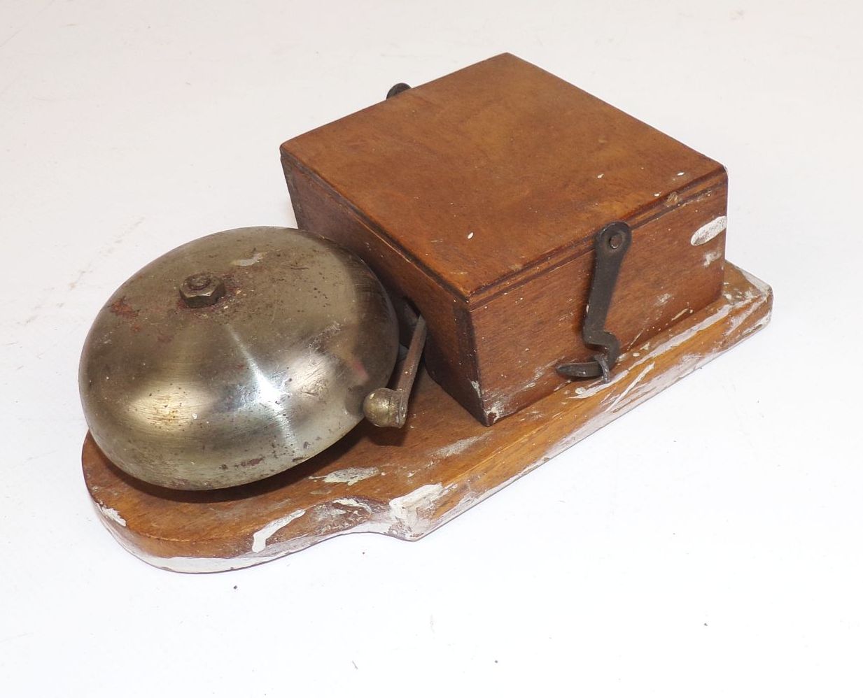 Alte Türklingel Holz Glocke Läute Schelle Vintage