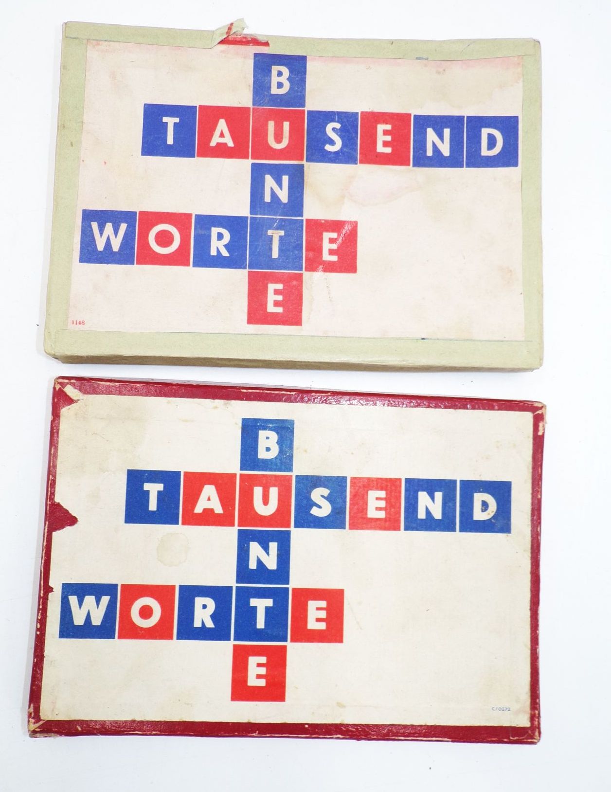 Tausend Bunte Worte altes Legespiel 2 Stück