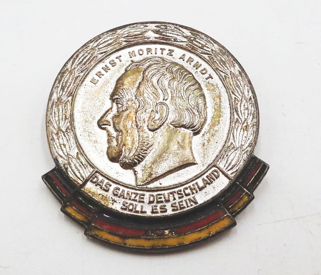 Abzeichen Ernst Moritz Arndt Das ganze Deutschland soll es sein Mit Nummer 