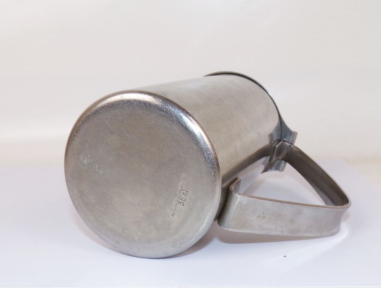 ABS Sahnekännchen Mitropa Metall DDR Design