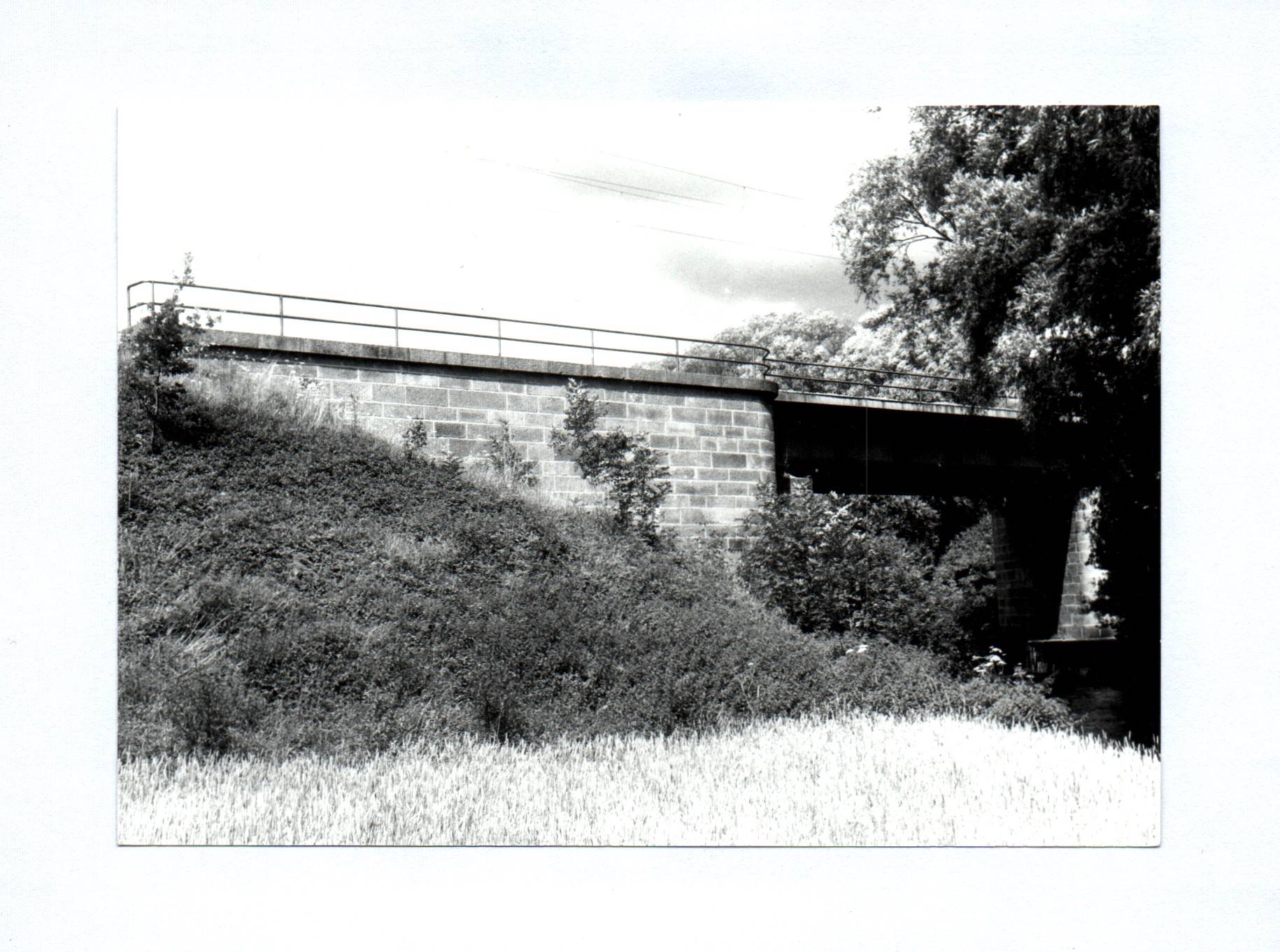 7x Foto München Obermenzing überdachte Holzbrücke 1966