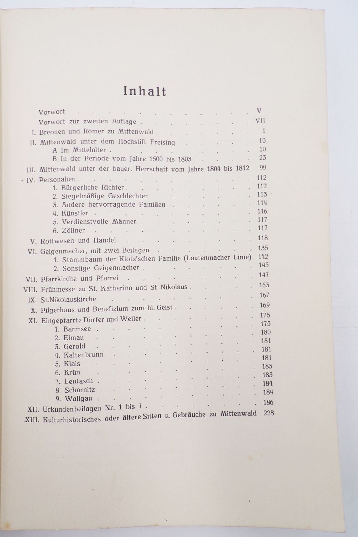 Chronik des Marktes Mittenwald seiner Kirchen Stiftungen und Umgebung Baader 