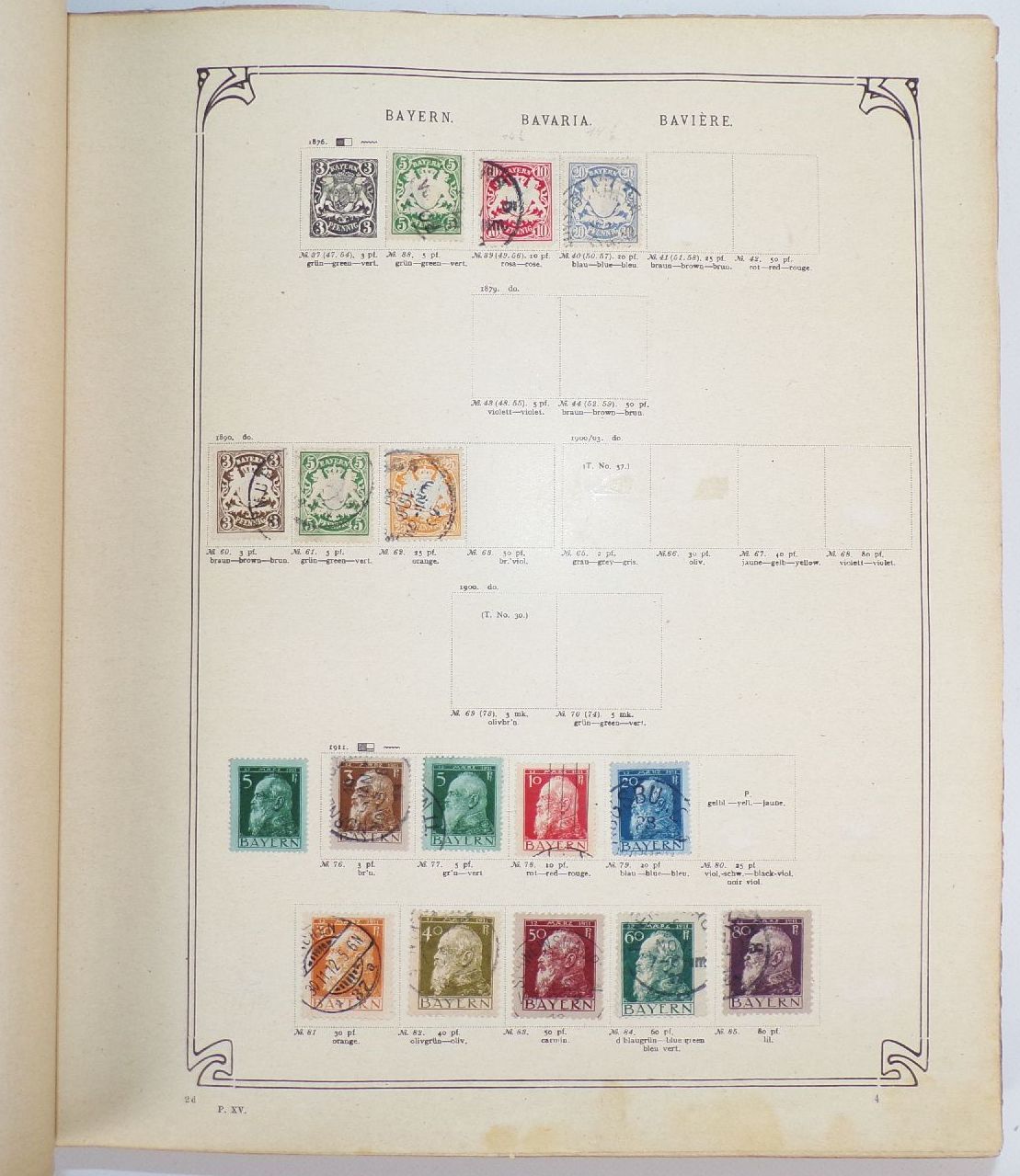 Schwaneberger Vordruck Alben Band 1 und 2 mit Briefmarken 