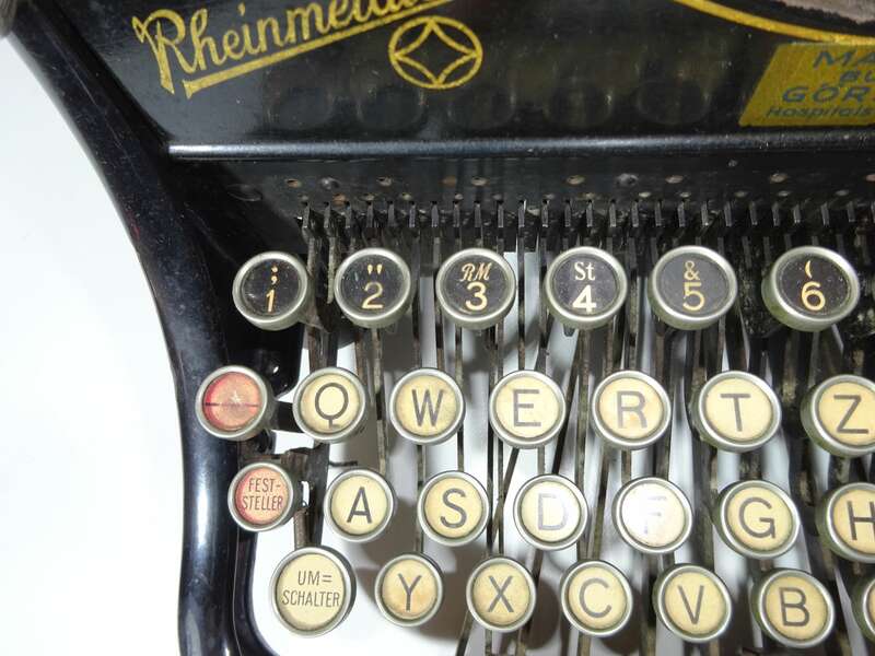 Alte Rheinmetall Schreibmaschine typewriter Werk Sömmerda Erfurt 1920er
