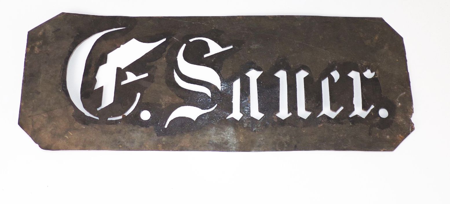 Alte Malerschablonen Sauer Neukirch Blechschilder Shabby Chic Vintage Deko