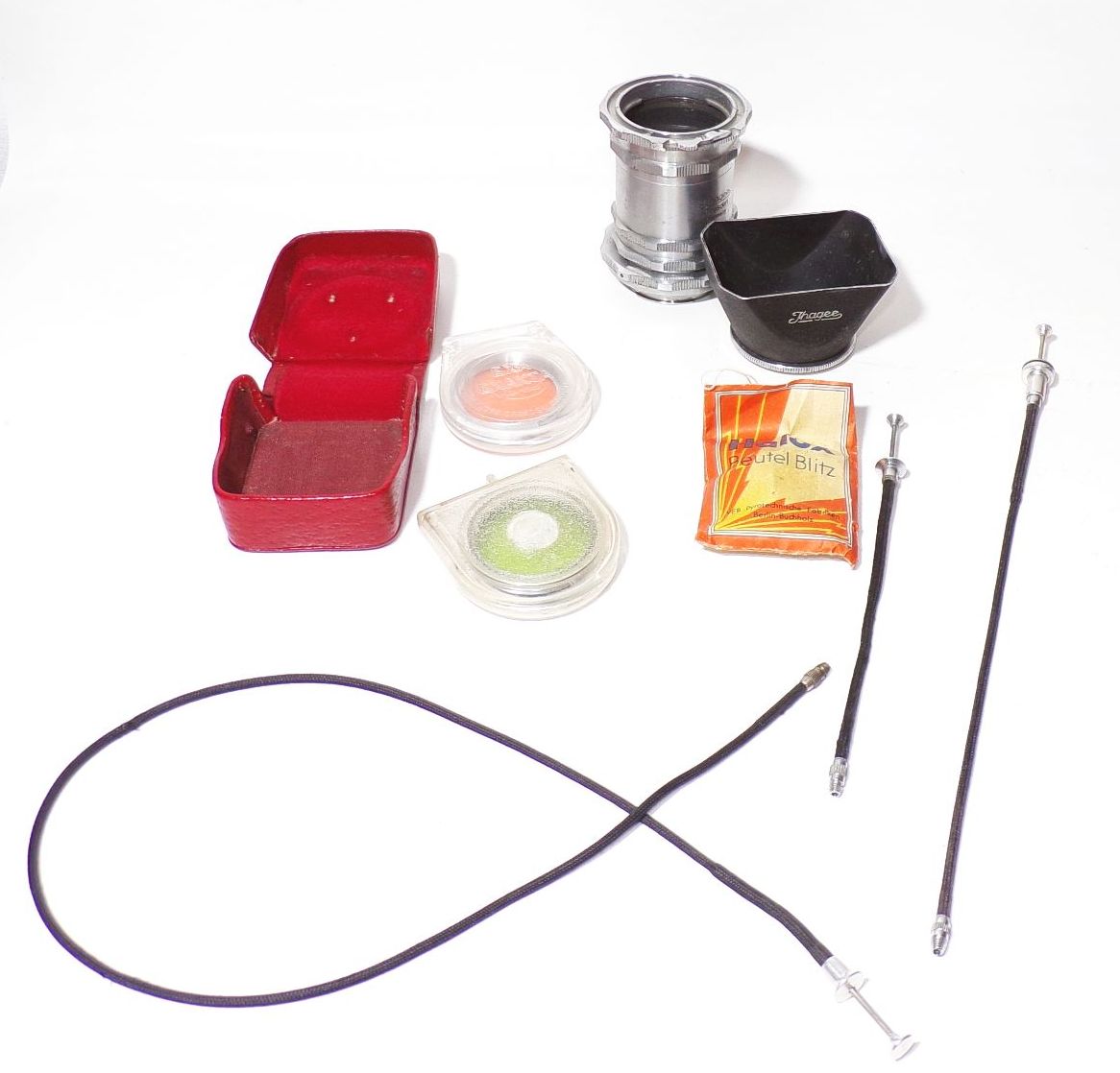 Exa Ihagee Dresden Spiegelreflexkamera mit Zubehör