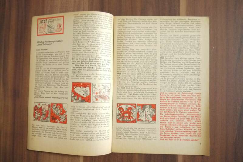 DDR Kinder Heft Comic Atze Die Spur führt zum Ufer 1968