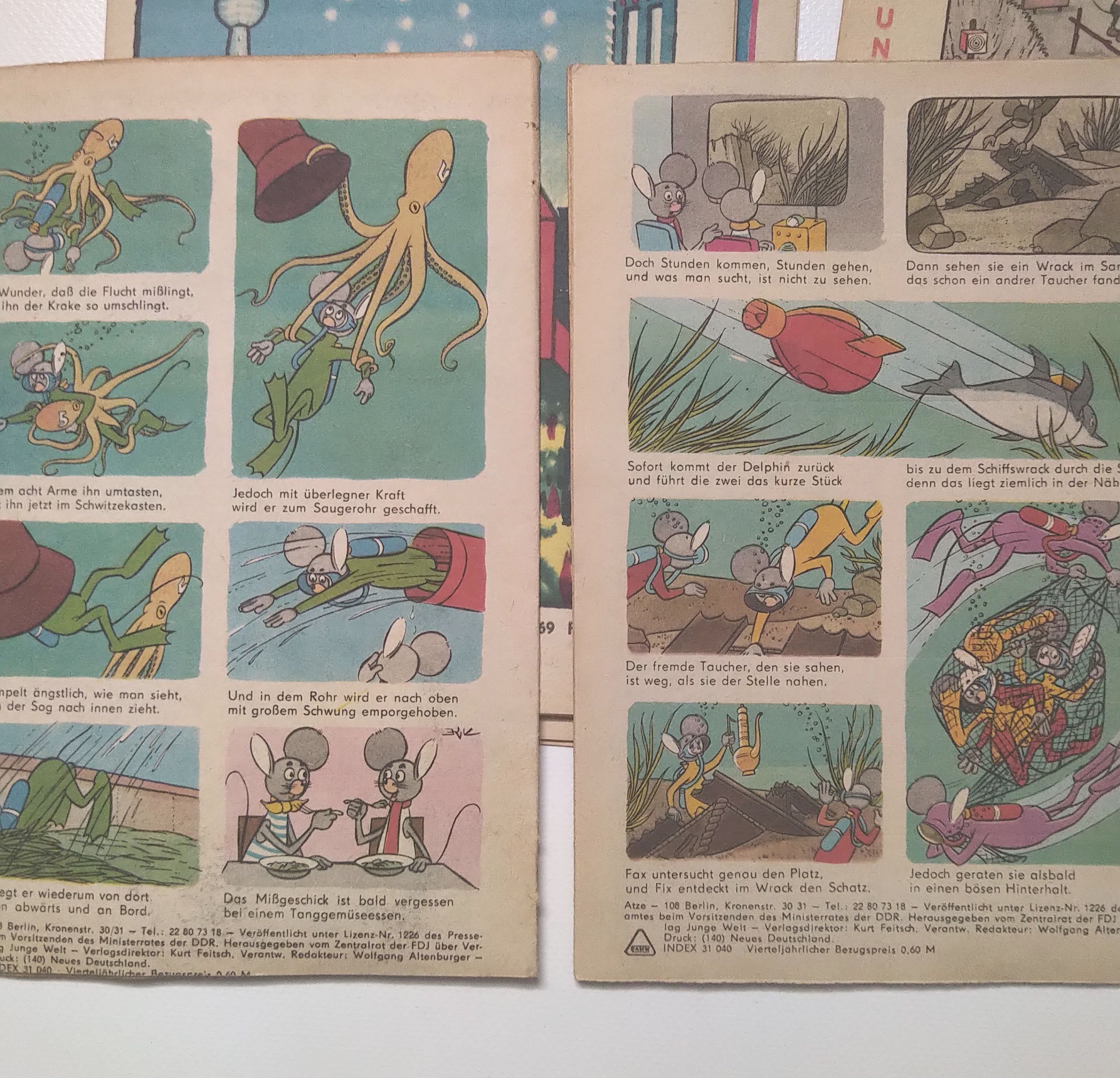 Jahrgang 1969 Atze 12 Hefte Kinder Comic DDR
