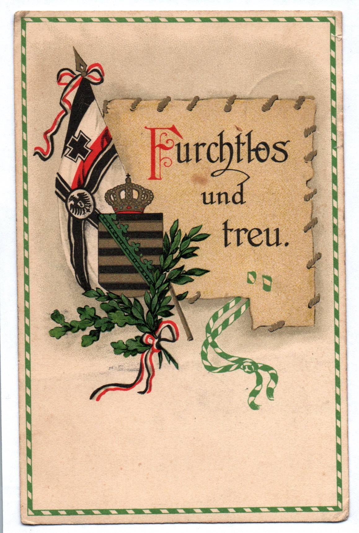 Ak Furchtlos und treu 1916 Feldpost WW1