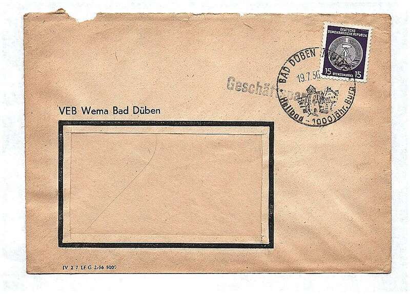 VEB Wema Bad Düben DDR 1956 Geschäftspapiere VEB Wema Bad Düben DDR 1956 Geschäftspapiere