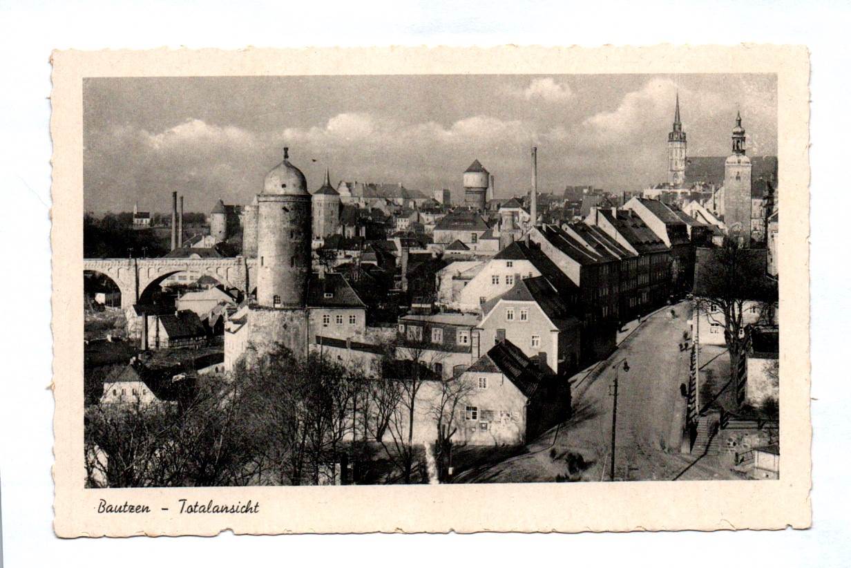 Ak Bautzen Totalansicht Stadt Sachsen 17976