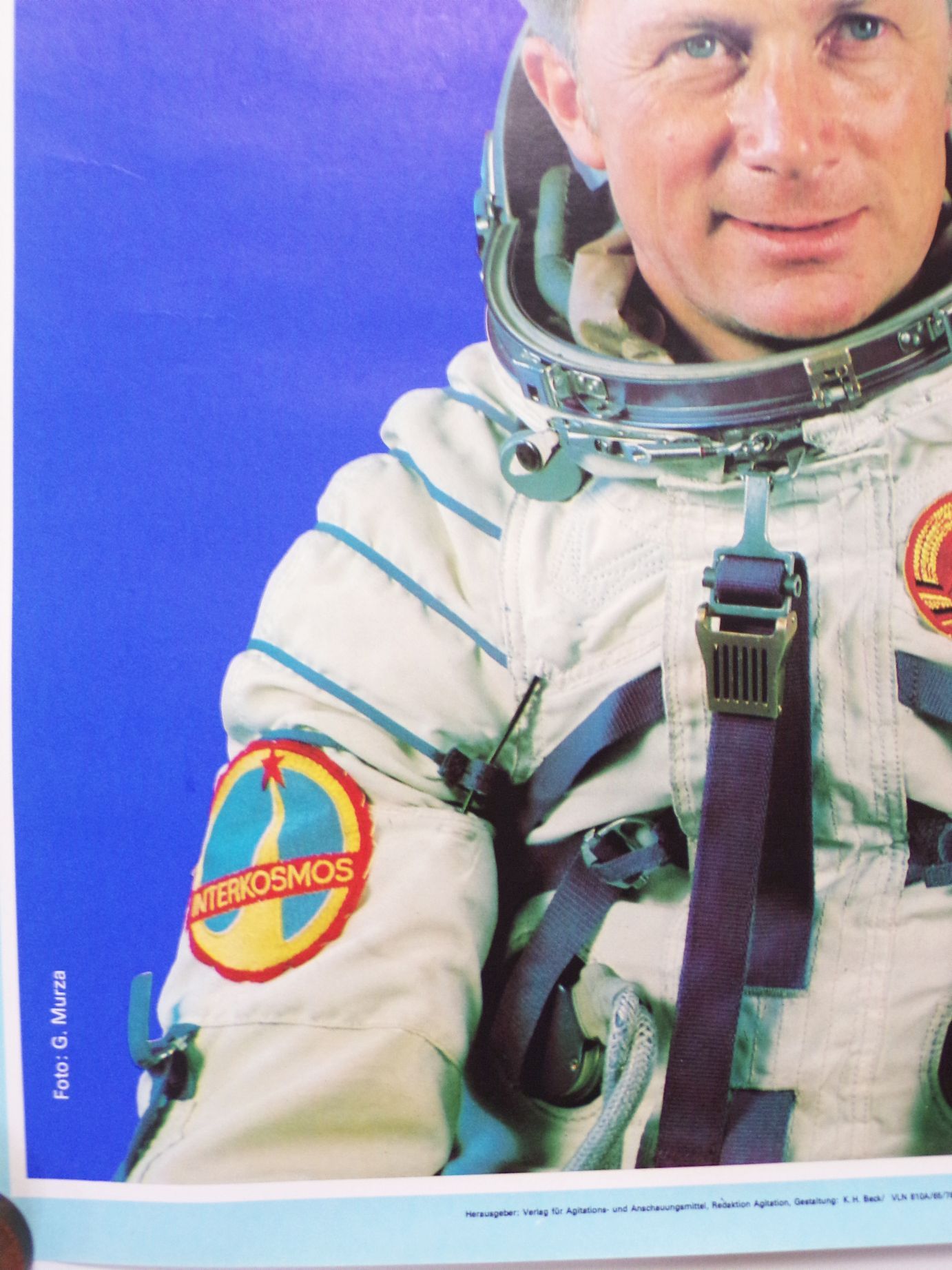 Plakat Unser Flieger Kosmonaut Sigmund Jähn 1978 Poster DDR Astronaut 