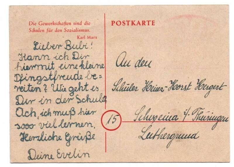 FDGB Postkarte Berlin 1946 Stadt Berlin Satz Berliner Bär