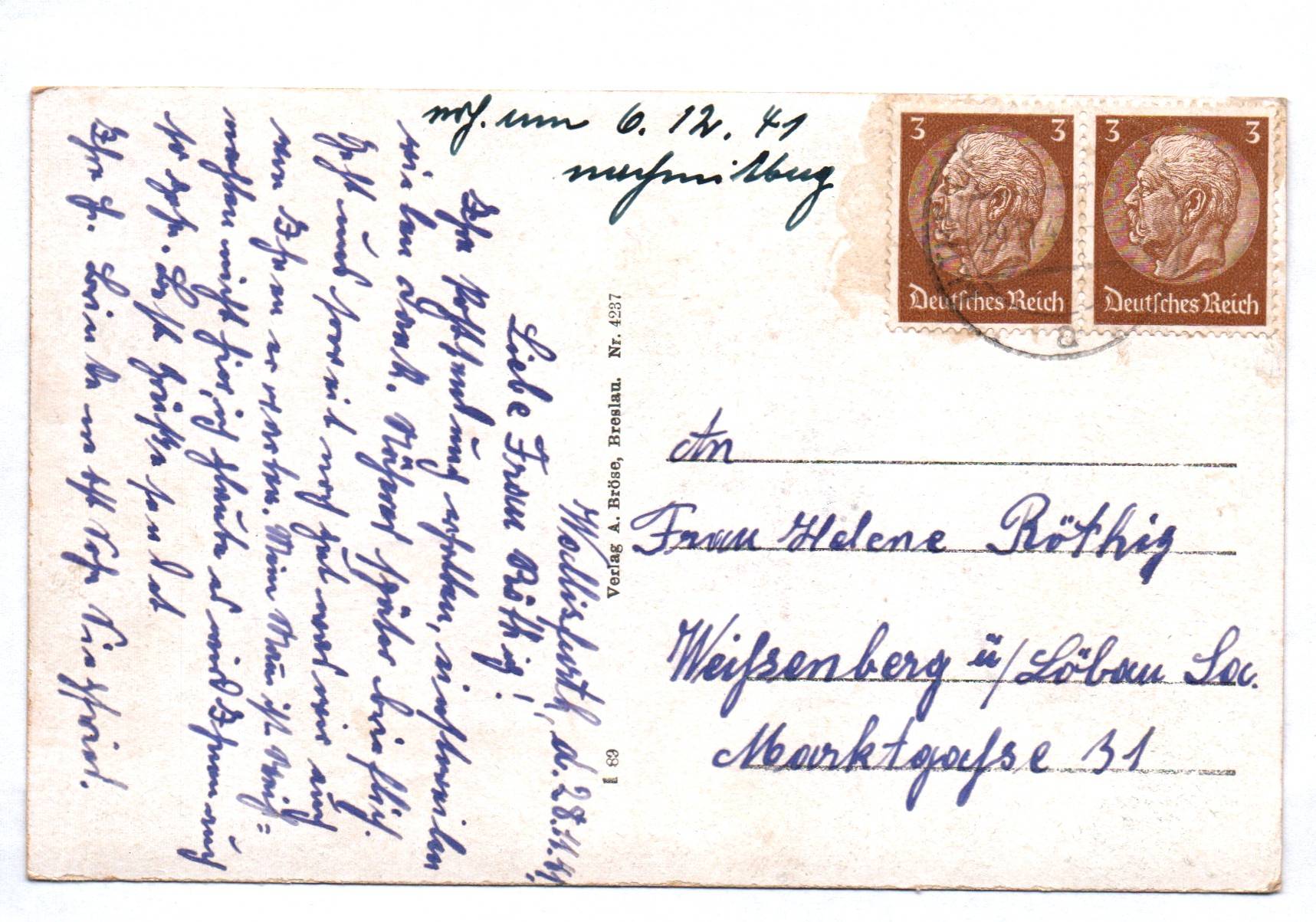 Ak Bad Altheide 1941 Ak Bad Altheide 1941