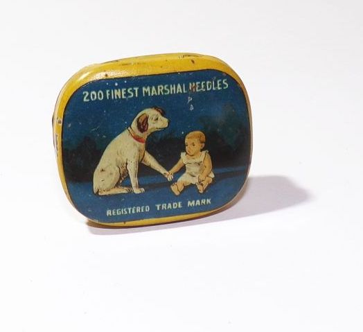 Alte Blechdose Marshall Needles Nadeldose vor 1945