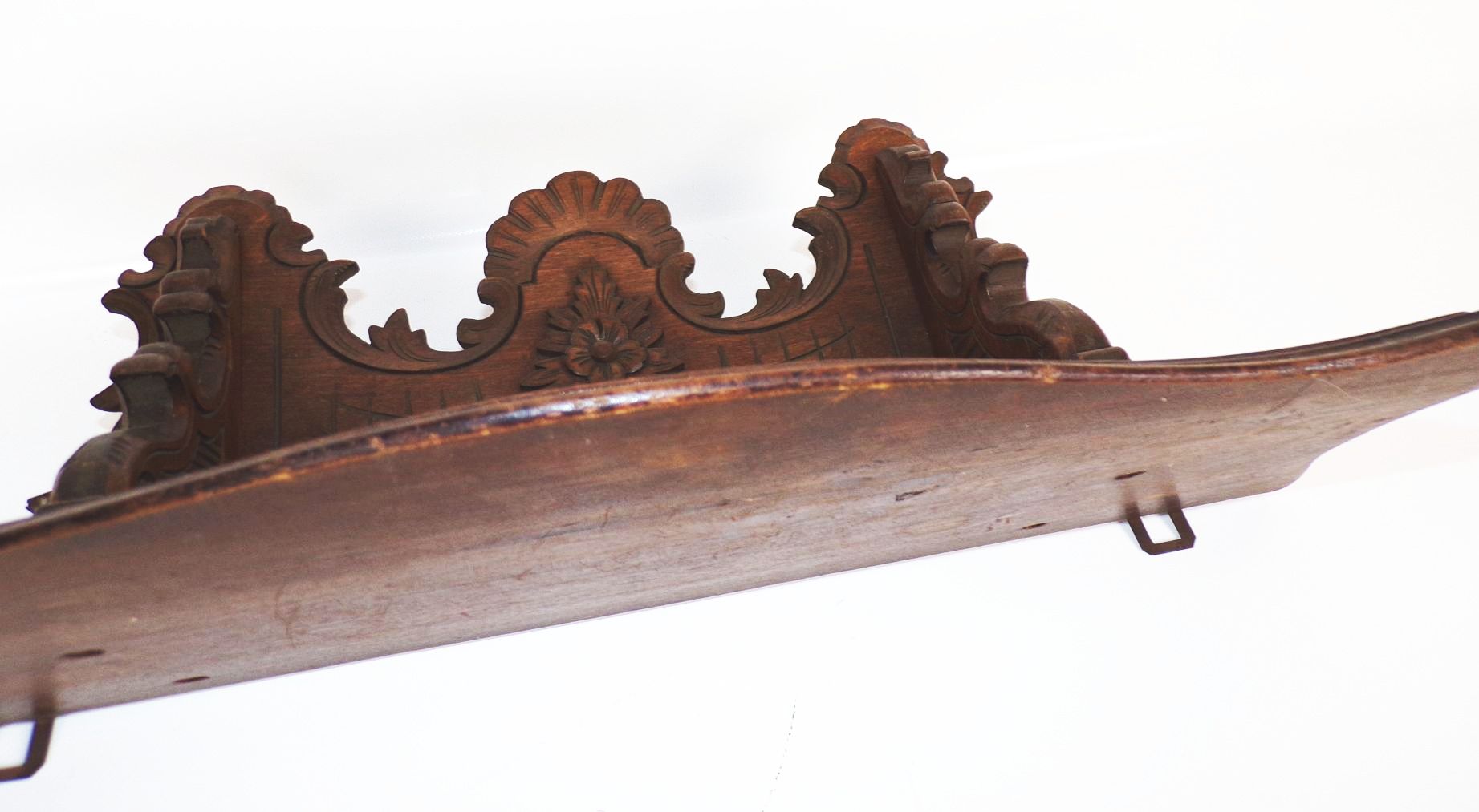 Altes Regal Holz Gründerzeit um 1890 Bücherregal 50 x 20 cm Antik Altes Regal Holz Gründerzeit um 1890 Bücherregal 50 x 20 cm Antik