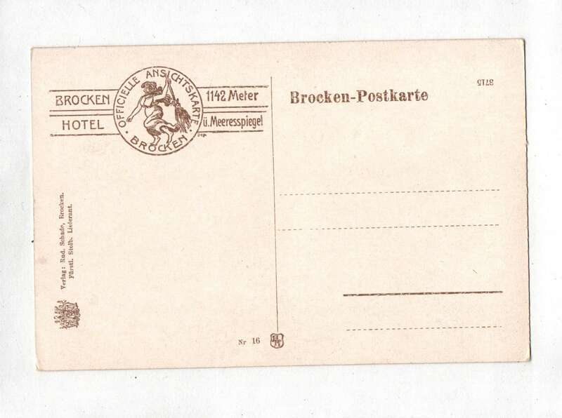 Ak Brockenbahn Eckerloch mit Brocken Brocken-Postkarte