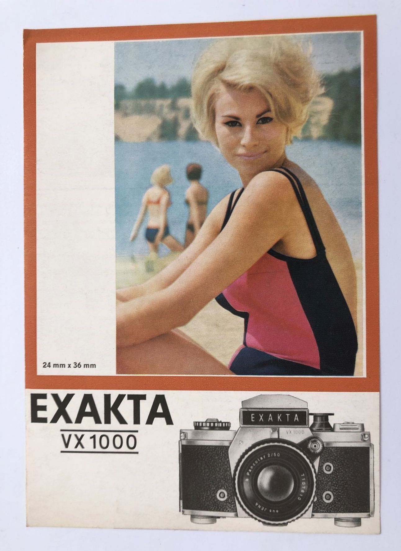 EXAKTA VX1000 24 x 36 mm Kamera Fotoapparat Prospekt DDR 1968