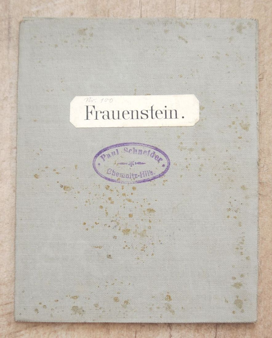 Alte Karte Frauenstein 1912 Sachsen Landkarte 2/25000 Erzgebirge