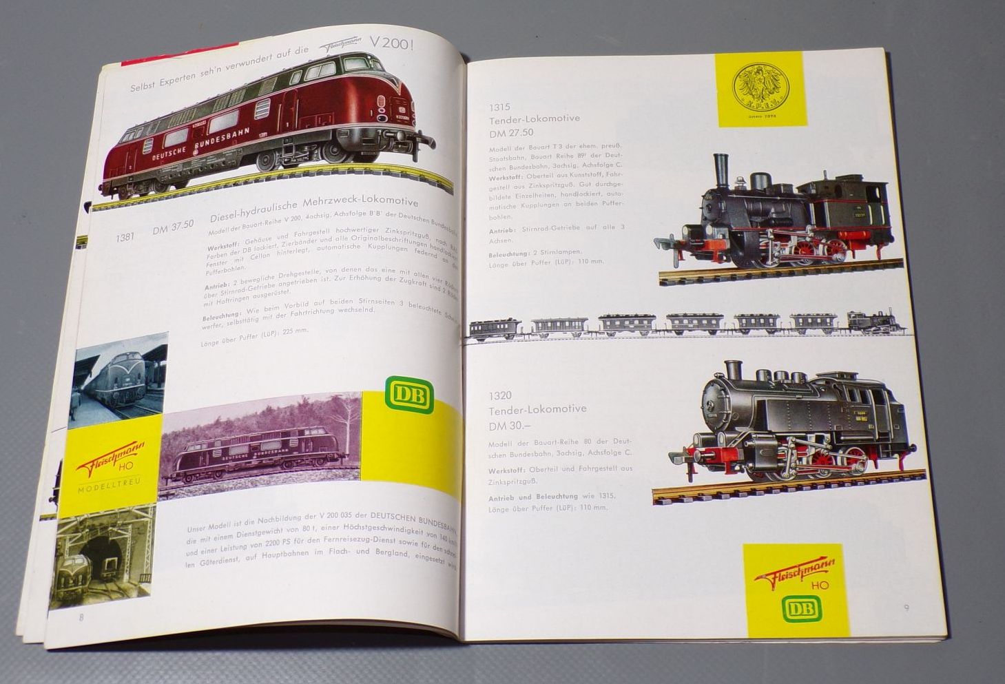 Fleischmann HO 1960 1961 Katalog