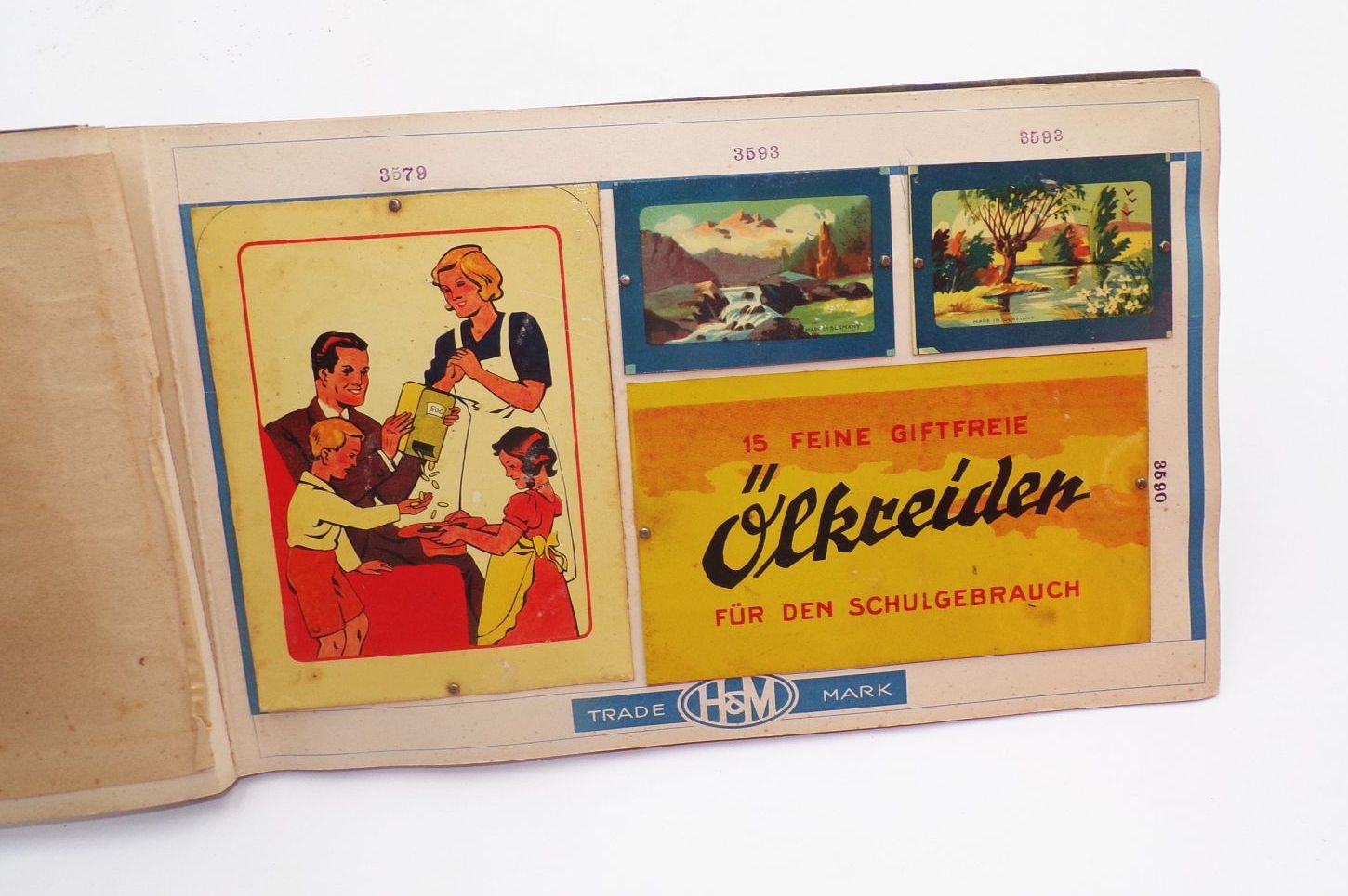 Musterbuch für Blechdosen Reklame Sammler Vintage
