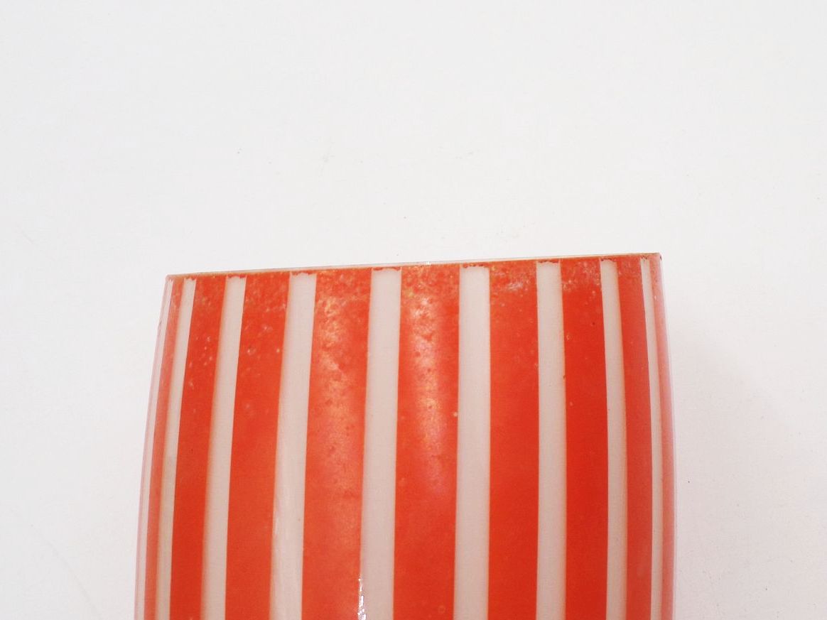 Alter Lampenschirm Tütenlampe Orange Weiß 50er 60er Vintage Retro Lampenglas Alter Lampenschirm Tütenlampe Orange Weiß 50er 60er Vintage Retro Lampenglas