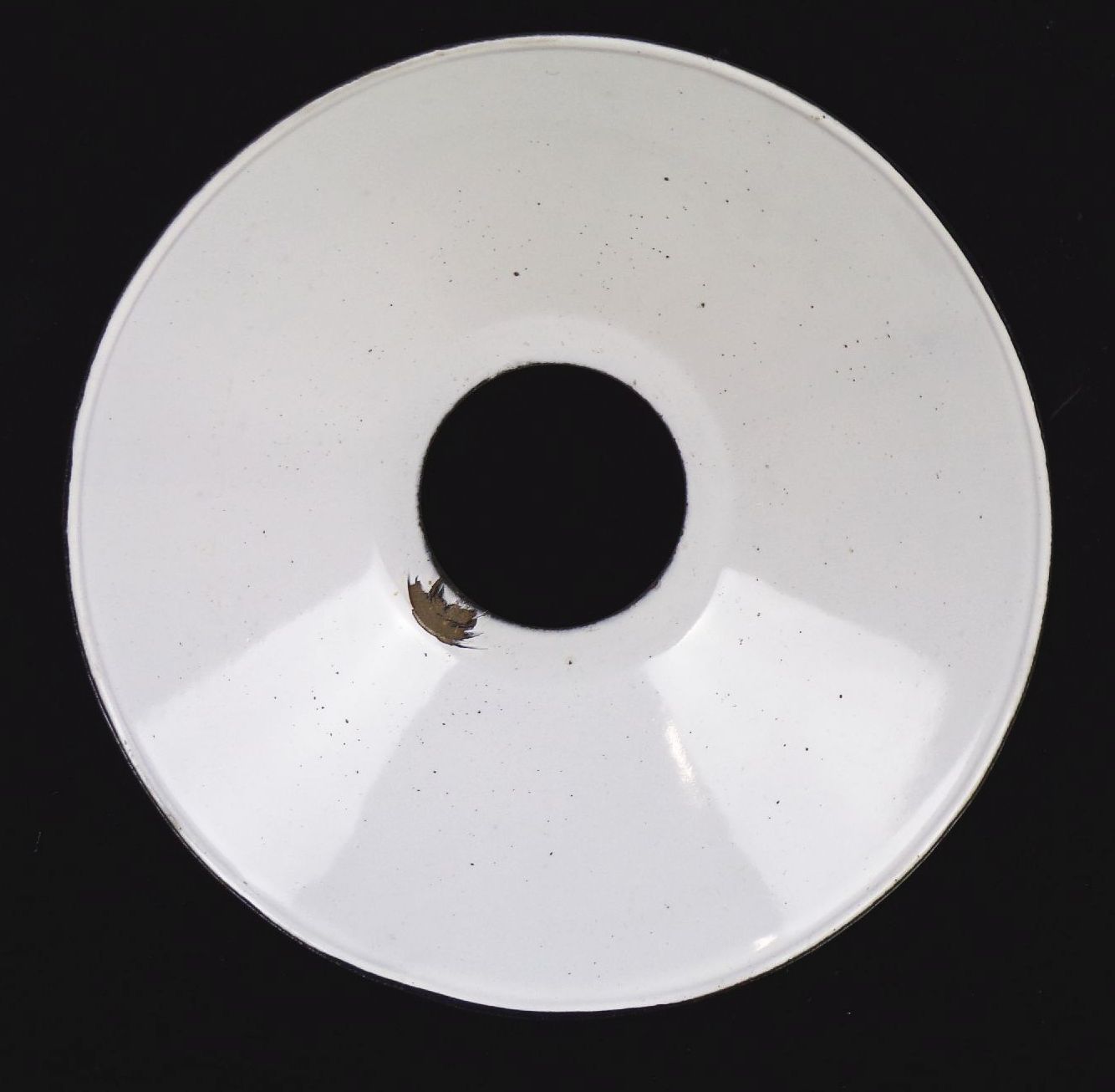 Vintage Emaille Lampenschirm Grün / Weiss ⌀ 25,5 cm Vintage Industrie Shabby Kopie