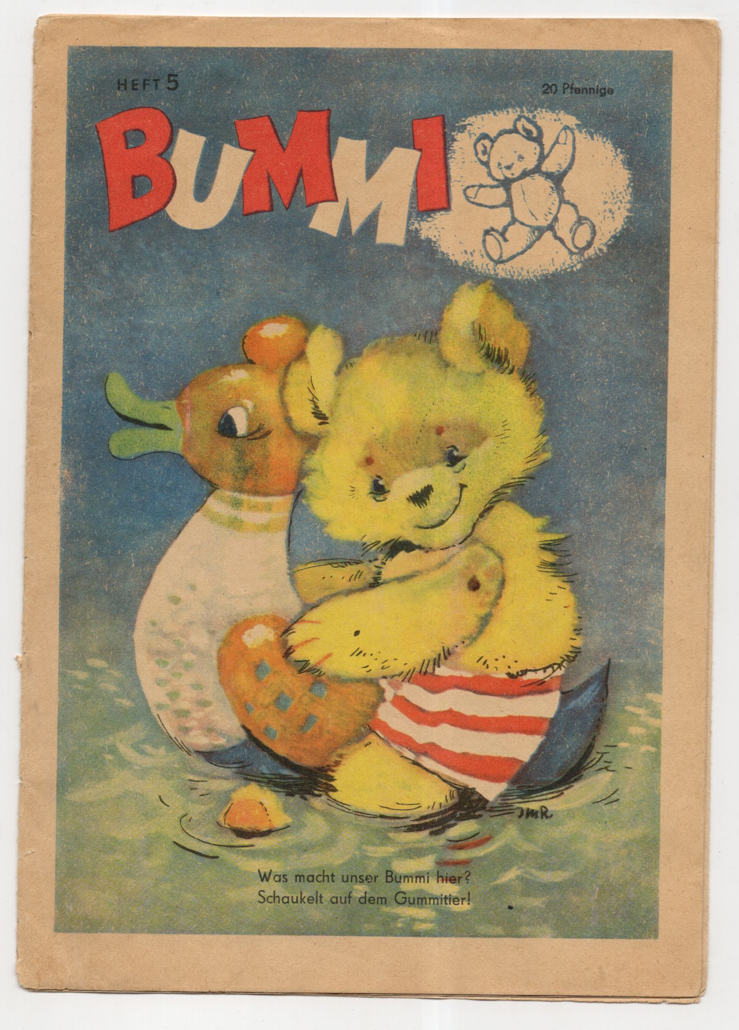Bummi Erster Jahrgang 1957 Heft 5 DDR Kinderzeitung