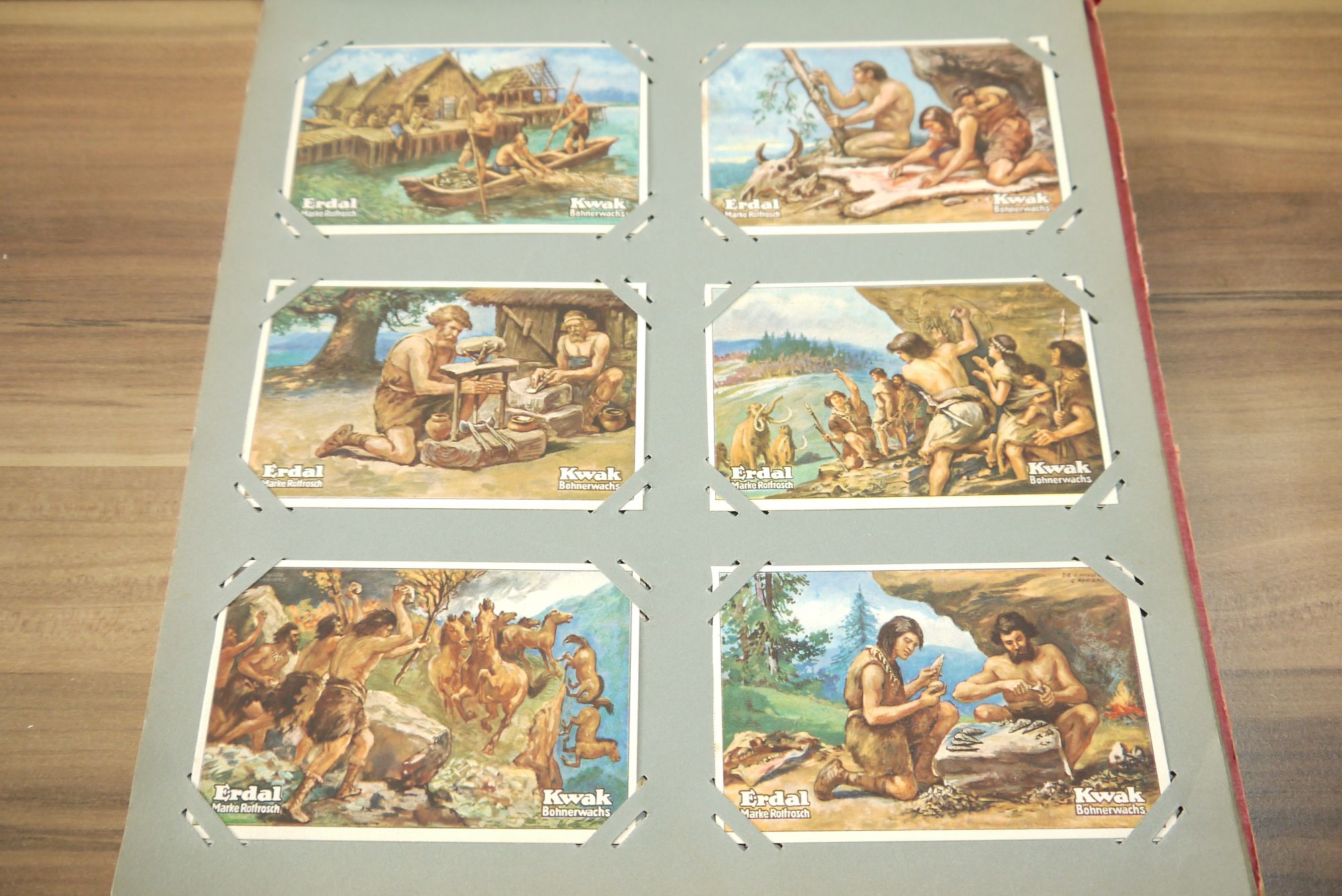 Erdal Kwak Sammelbilderalbung ca 18 Seiten 108 Karten Sammelbilder