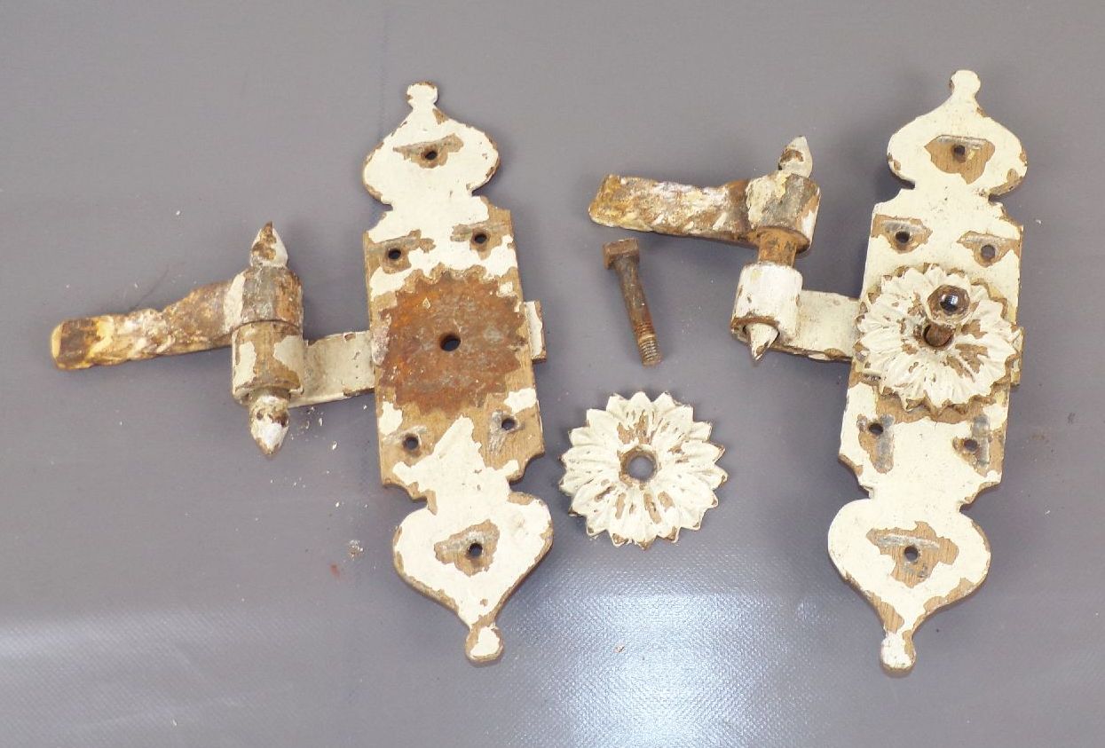 Alte Eisen Türbänder mit Türscharnier Rustikal Deko Türband