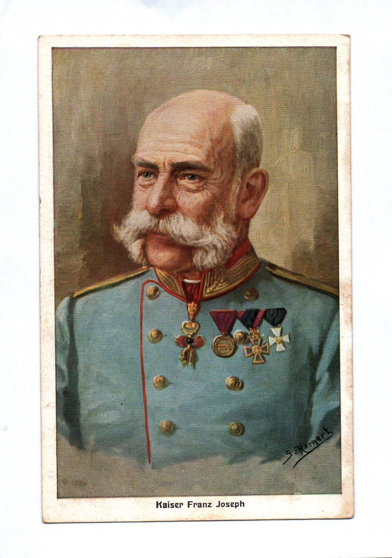 Künstler Ak 1 Wk Kaiser Franz Joseph