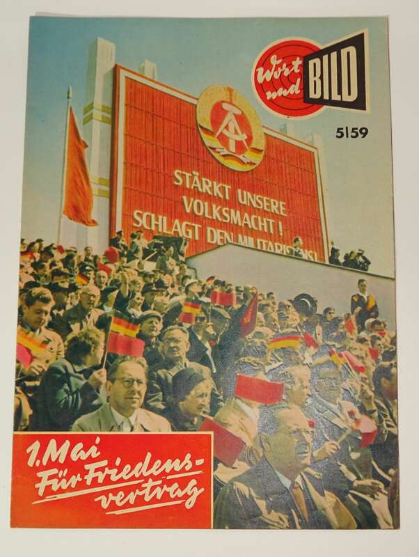 Wort und Bild Nr 5 von 1959 Zeitung 1 Mai Für Friedensvertrag