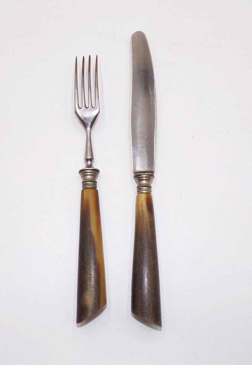 Altes Besteck May u vom Hau Ohligs Solingen Rostfrei 24 Teile Messer Gabel