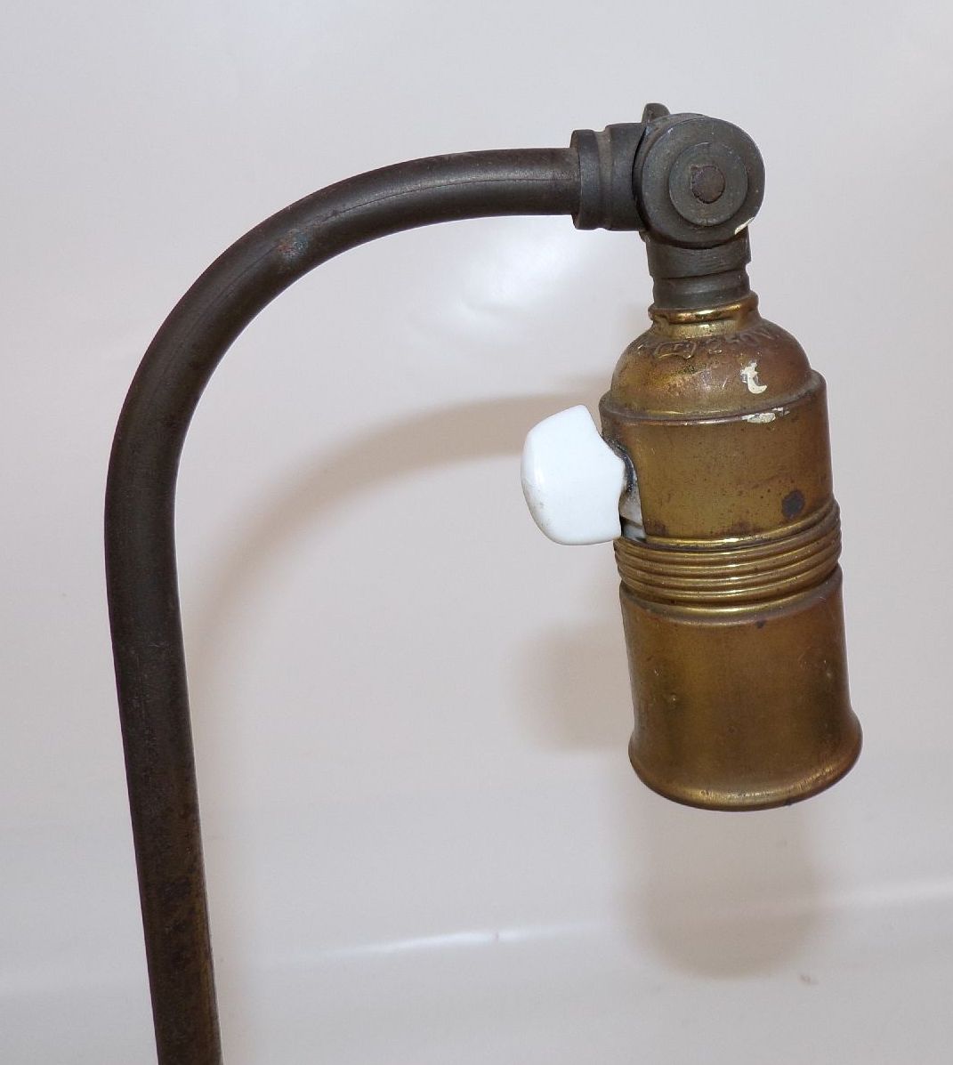 Vintage Lampenfuß für Tischlampe Fassung mit Schalter E27 Bastlerware 