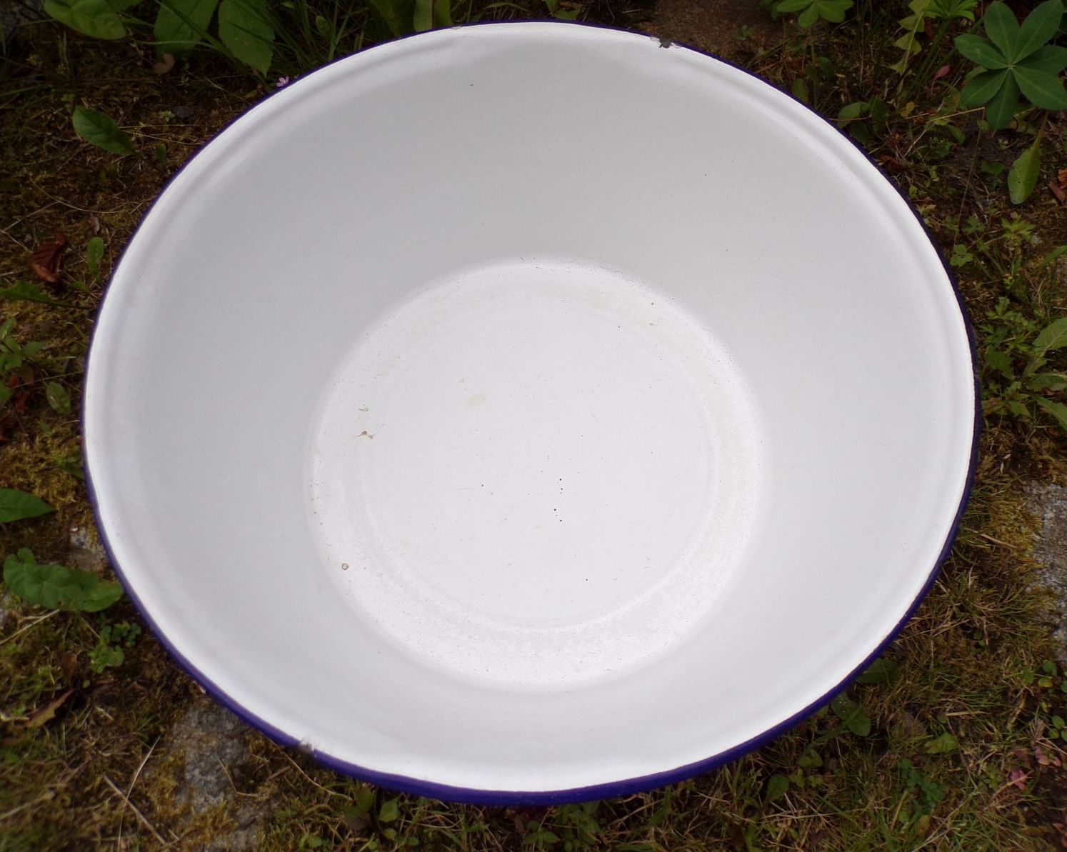 Alte Waschschüssel Pflanzschale blau weiß Email Schüssel Vintage Alte Waschschüssel Pflanzschale blau weiß Email Schüssel Vintage