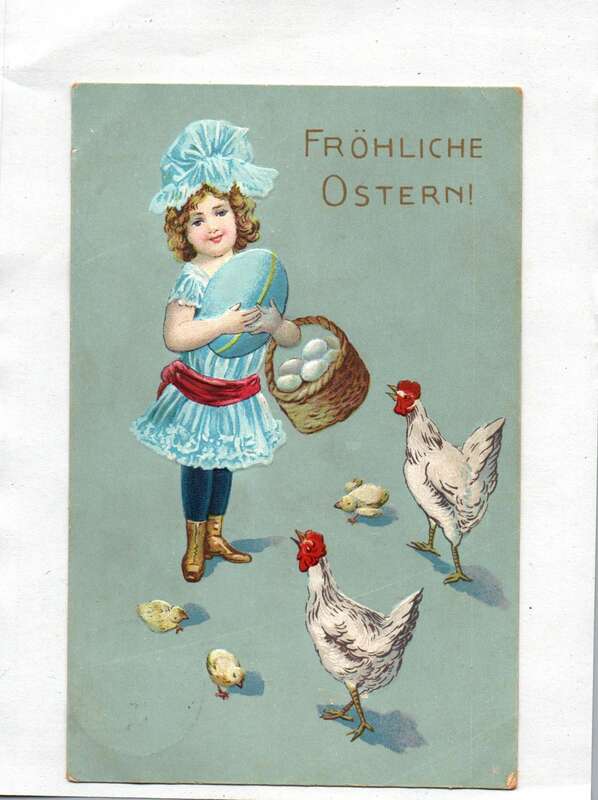 Ak Fröhliche Ostern 1909