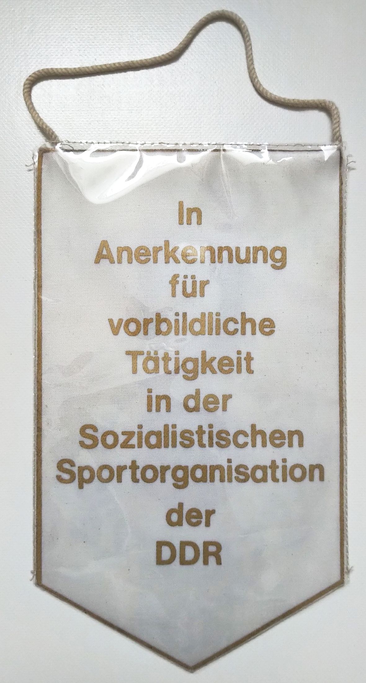 Wimpel sozialistische Sportorganisation DTSB DDR