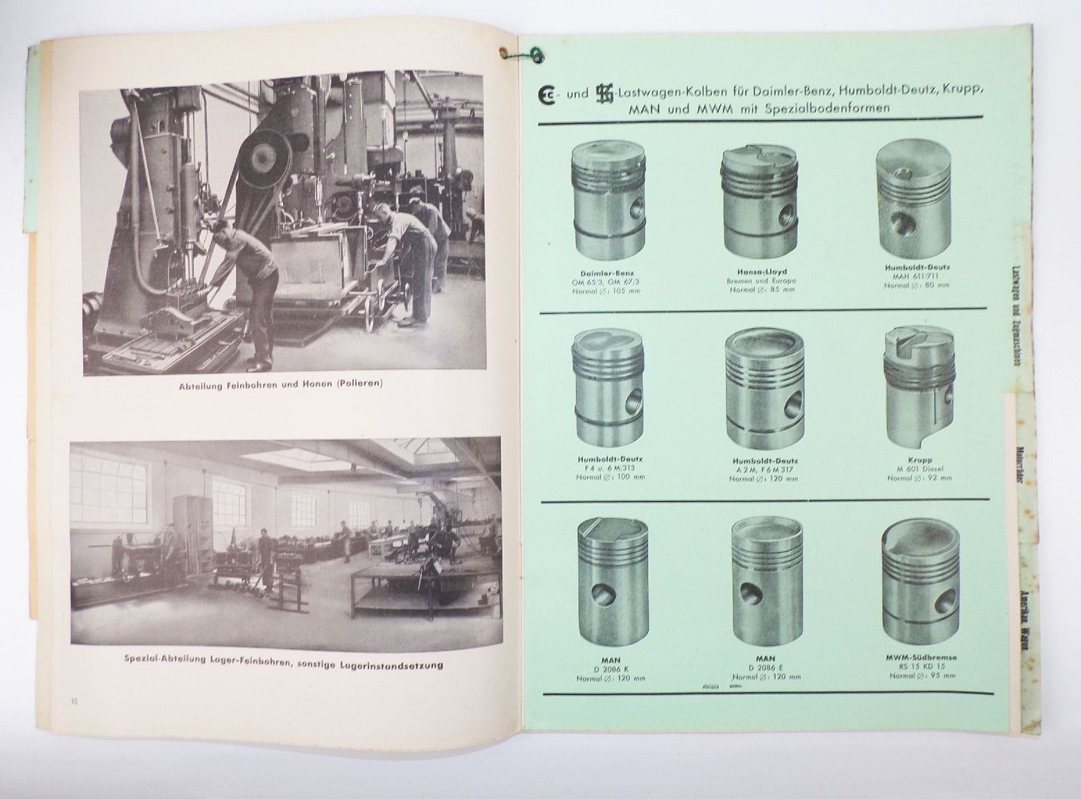 Katalog Heinrich Bastert Dresden 1930 er Preise Kolben Zylinder Bearbeitung 