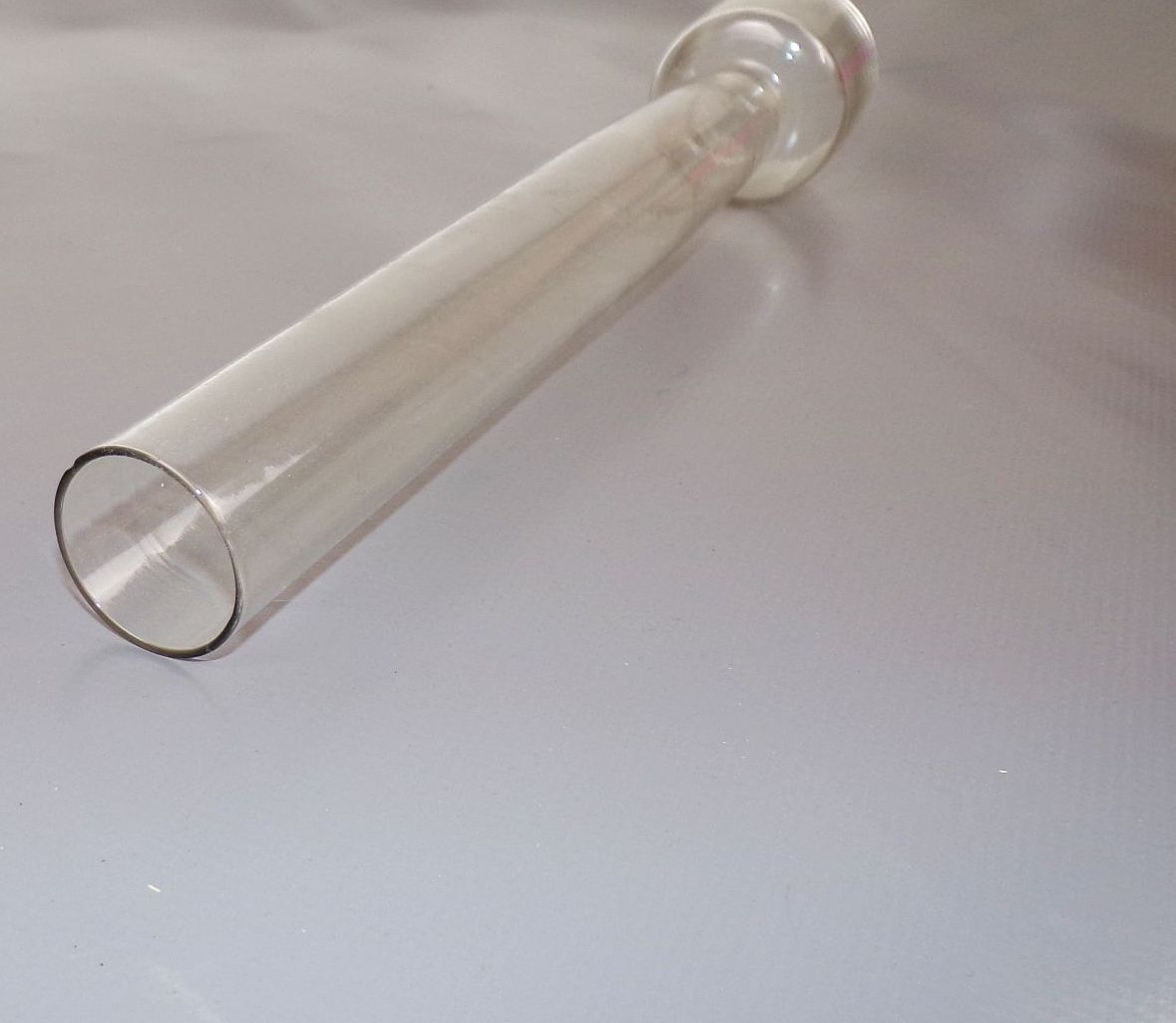 Alter Glaszylinder für Petroleumlampe Aufnahme 53 mm Ersatzglas 