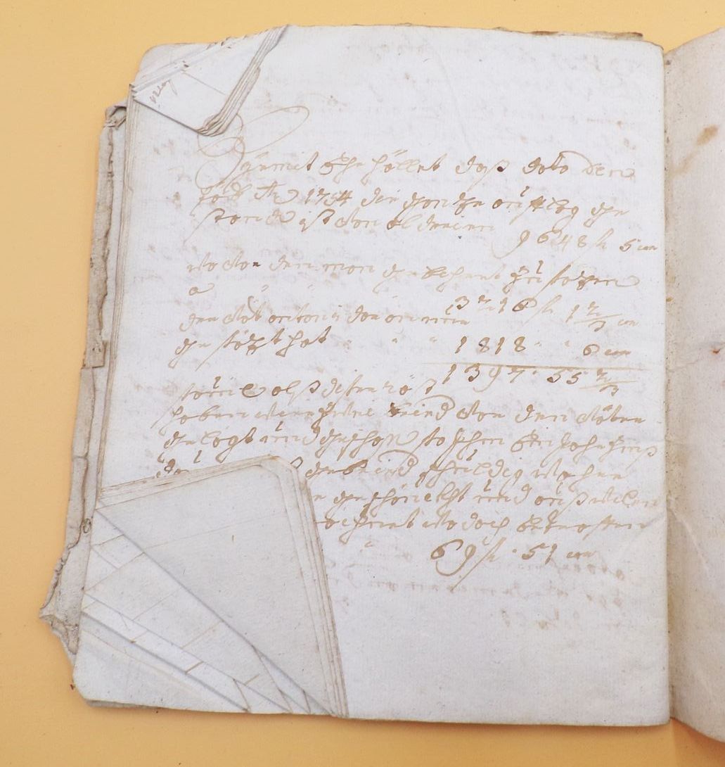 Handgeschriebenes Heft 1755