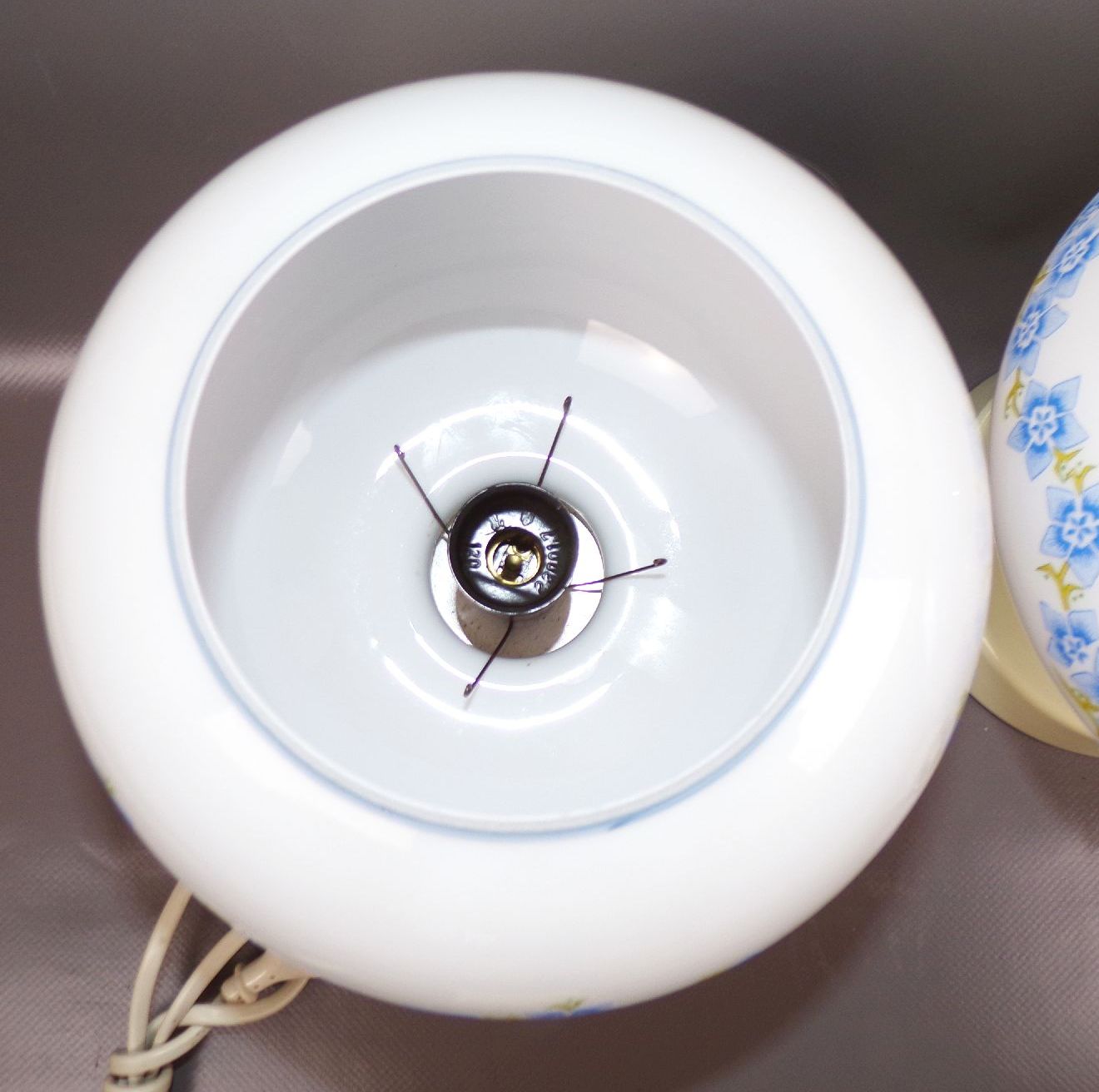 DDR Tischlampe 2 Stück Set VEB Spezialleuchtenbau Wurzen Unbenutzt NOS Blumen 