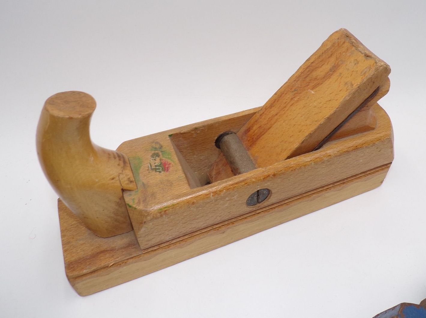 Altes Werkzeug Hobel Schraubstock Säge Bohrer Stemmeisen Tischler Schreiner