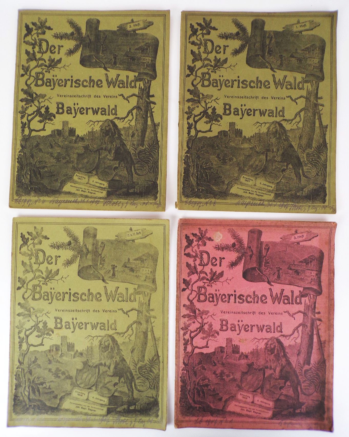 Der bayerische Wald Vereinszeitschrift des Vereins Bayerwald 1907 Lot