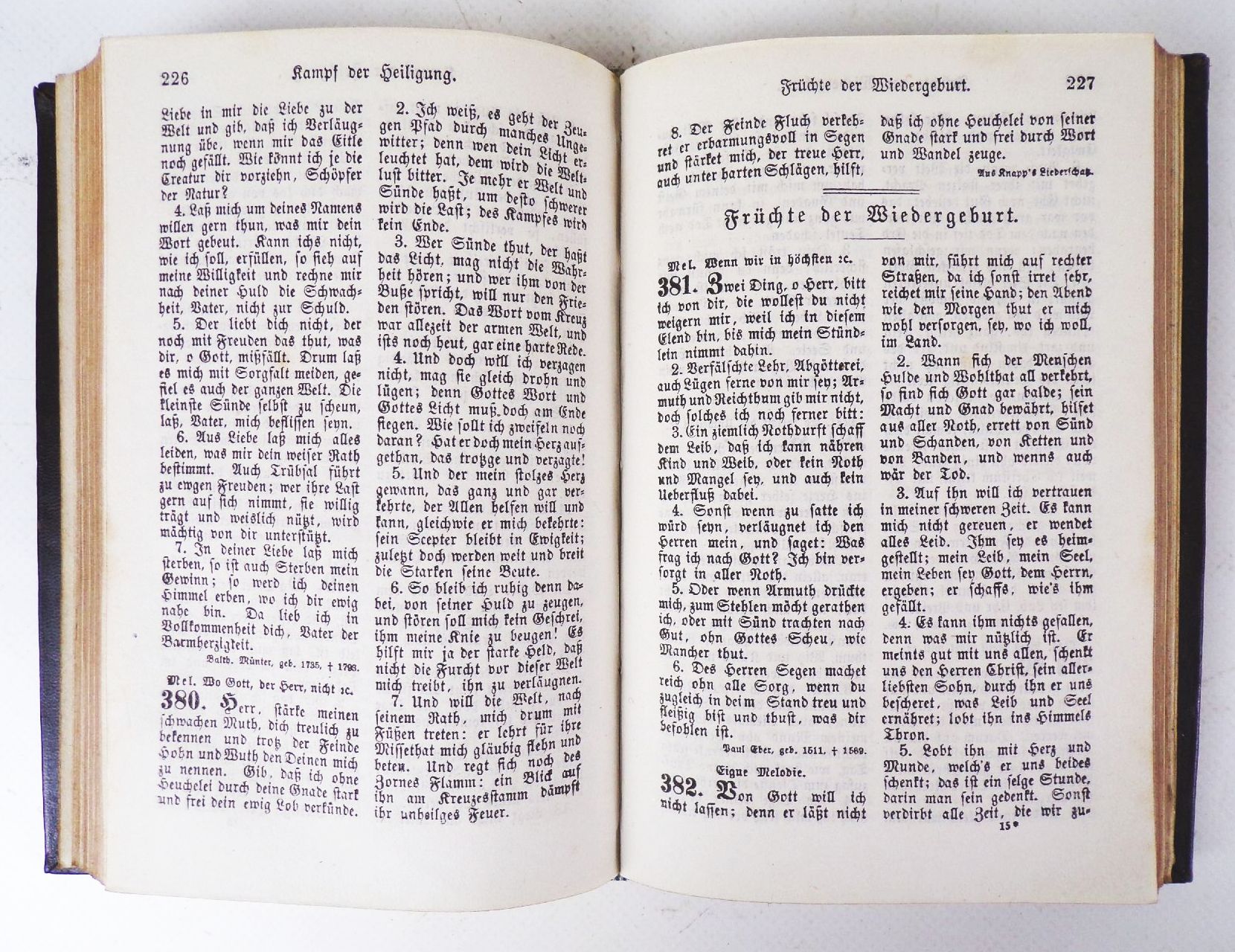 Gesangbuch für die evangelische Kirche Ledereinband 1882 Gesangbuch für die evangelische Kirche Ledereinband 1882