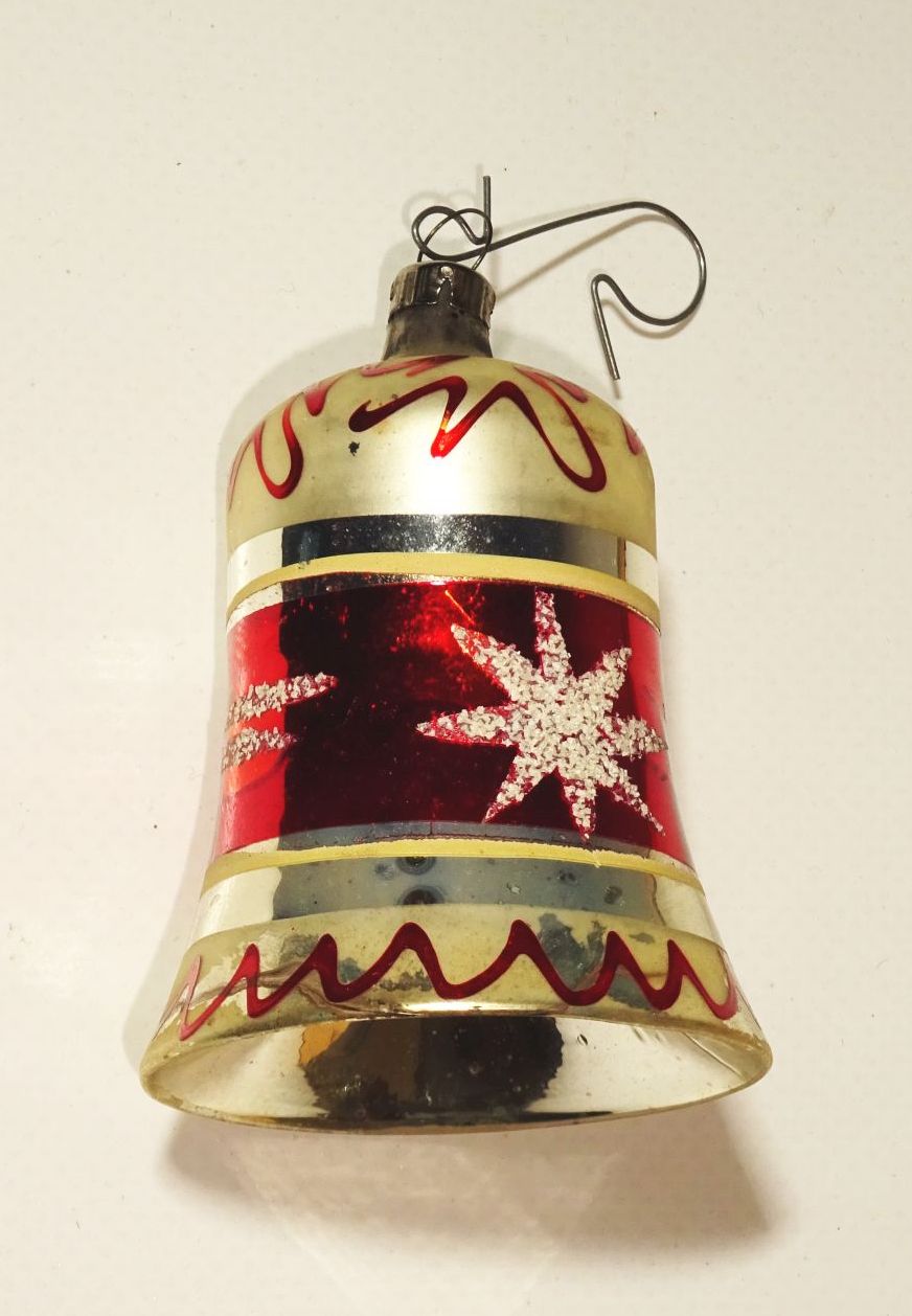Alter Christbaumschmuck Glocken Halbkugeln Lauscha Glas Vintage