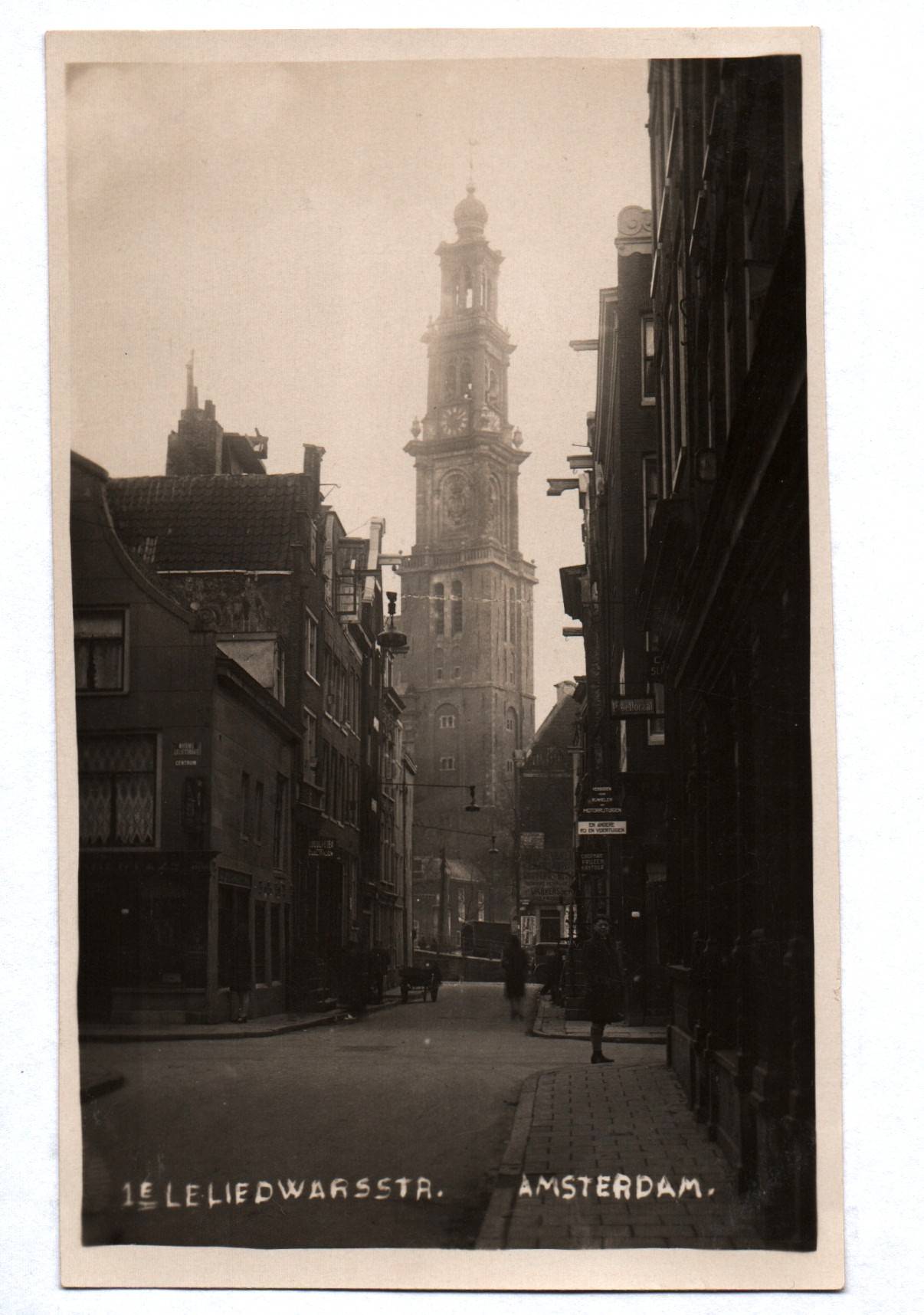 Foto Ak Amsterdam eerste leliedwarsstraat Holland 1930er 