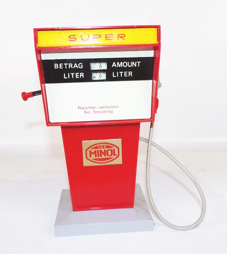 Minol Zapfsäule Spielzeug DDR 